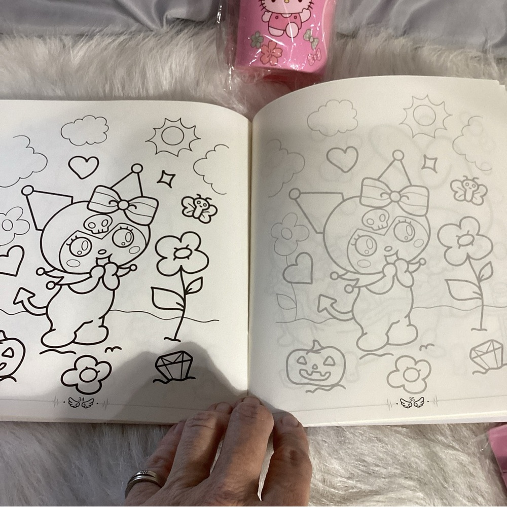Hello Kitty Bundle of NEW Colored Pencils, Coloring Book & Pencil Cup - Picture 8 of 15